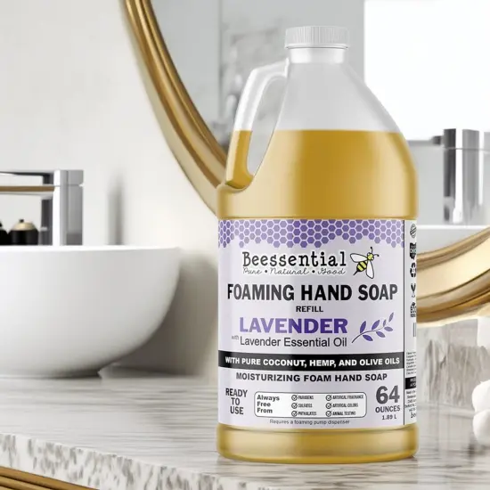 Beessential Foaming Hand Soap Refill Lavender 64 Fluid Ounce {4}