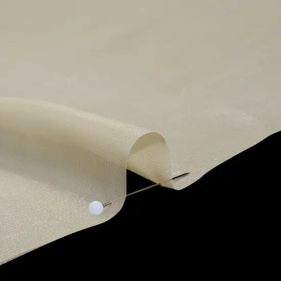 1 Yard Silver on Gold Liquid Sheen Metallic Polyester Chiffon Fabric 60" Width {2}