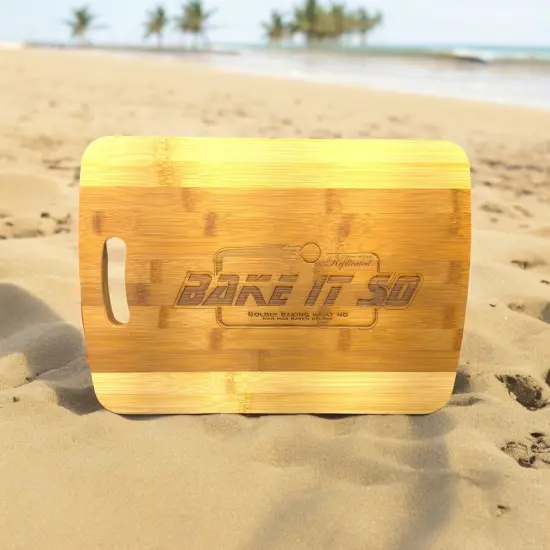 Bake It So Cutting Board 14''x9.5''x.5'' Bamboo {5}