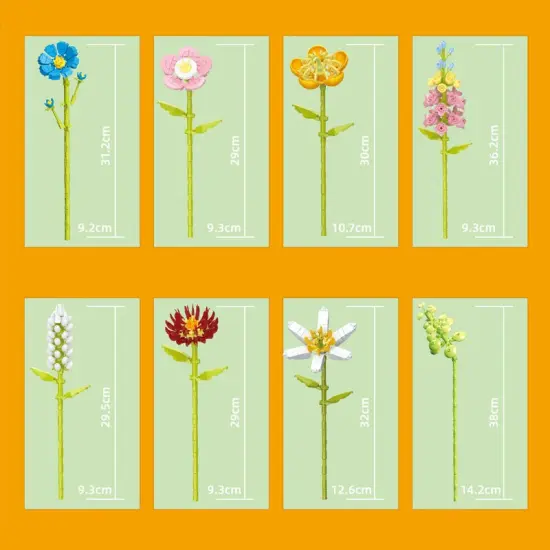 Constructor flower bouquet in a vase F07M9-5(109) {5}