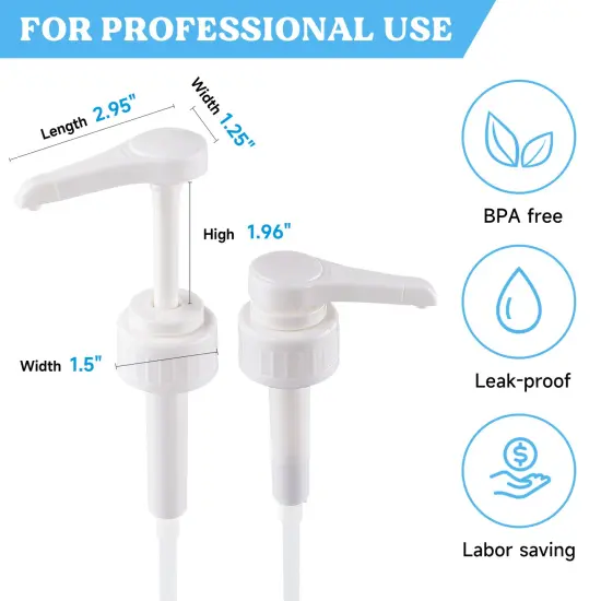 LET&rsquo;S Resin Gallon Pump Dispenser, 10CC 2Pcs Heavy-Duty Leak Proof Resin Pump Dispenser,BPA Free 38/401Resin Accessories for Dispensing Resin, Commercial and Household Use {2}