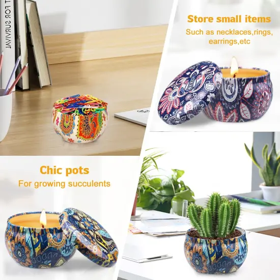 Scented Candles Gift Set for Women, 4 Pack Natural Fragrance Aromatherapy Candles for Home Scented, Long Buring Soy Wax Candles Gifts for Decoration Birthday Valentine's Day {5}