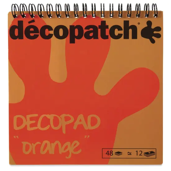 DecoPatch Paper DecoPad - Orange, 6" x 6" {1}