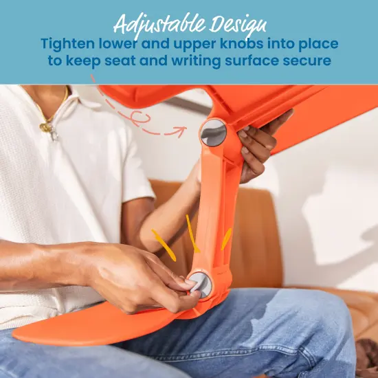 The Surf Folding Portable Lap Desk, Large, Flexible Seating Orange {5}