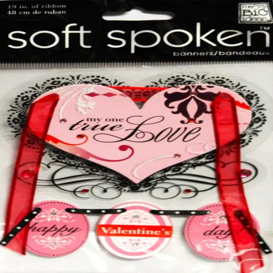 Me & My Big Ideas My One True Love Chipboard Dimensional Stickers {1}