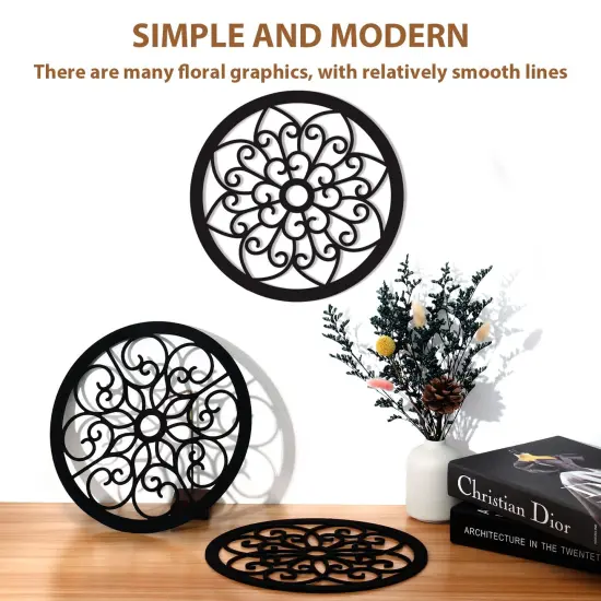 Bnesi 3 Pieces Thickened Rustic Wood Wall Decor,Modern Farmhouse Hanging Decoration for Living Room Bedroom Hallway Decor Office Kitchen Wall Decoration (Modern style) {6}