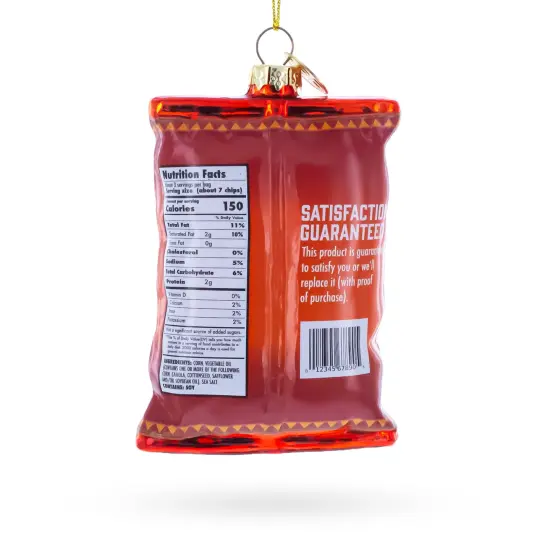 Tortilla Chips Bag Glass Christmas Ornament {3}