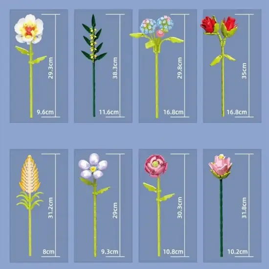 Constructor flower bouquet in a vase F07M9-7(109) {4}