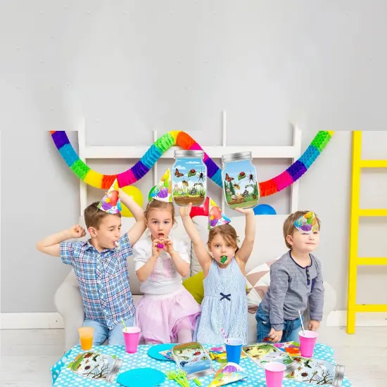 Spring Crafts for Kids - 24PCS Insects Stickers Scene DIY Summer Craft Jar Sticker {5}