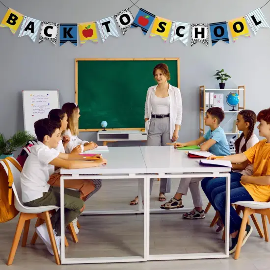 2 Pcs Back to School Banner Decorations {3}
