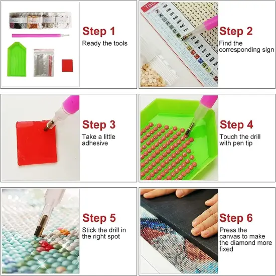 12x16inch - 4 Pack Diamond Painting Kits for Adults {5}