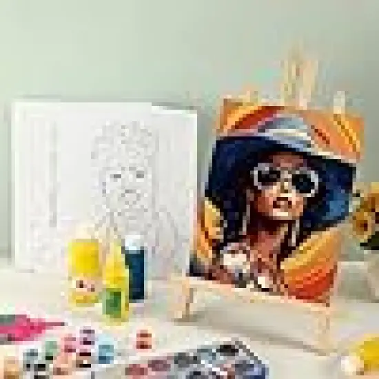 Watercolor Paint Apron Brush Palette Afro Sip {6}