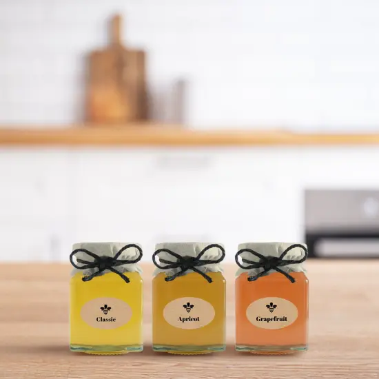 Avery Kraft Brown Oval Labels with Sure Feed, 1.5" x 2.5" {3}