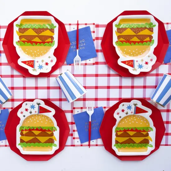 CHERRY RED SIGNATURE LARGE PLATES {3}