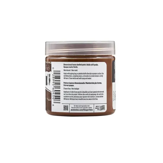 FolkArt Super Thick Acrylic Paint Brown 4 oz {5}