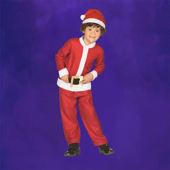 Northlight Santa Claus Boy's Christmas Costume - 4-6 Years Red {4}