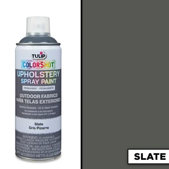Tulip ColorShot Outdoor Fabric Upholstery Spray Slate 4 Pack {2}