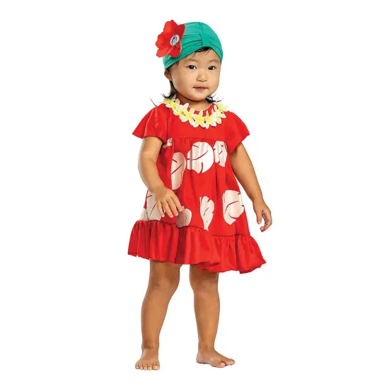 Baby Posh Disney Lilo & Stitch Lilo Costume, Red Dress Blue Headpiece Infant {1}