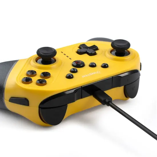Wireless Controller for Nintendo Switch, OLED Model, Switch Lite, with Programmable Buttons, Gyro Axis, Vibration, Turbo, Yellow {5}