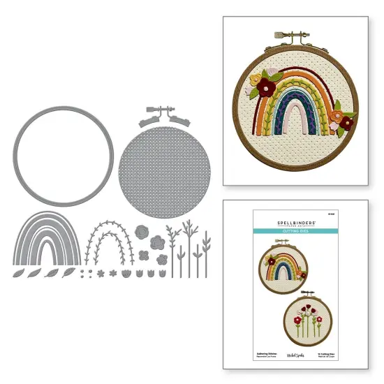 Spellbinders Etched Dies By Nichol Spohr-Gathering Stitches {5}