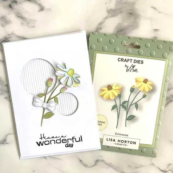 Lisa Horton Crafts Layering Dies-Echinacea {6}