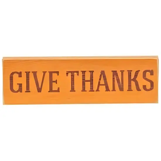 Wooden Fall Mini Blocks with Distressed Finish and Seasonal Messages 3 Asstd. {2}