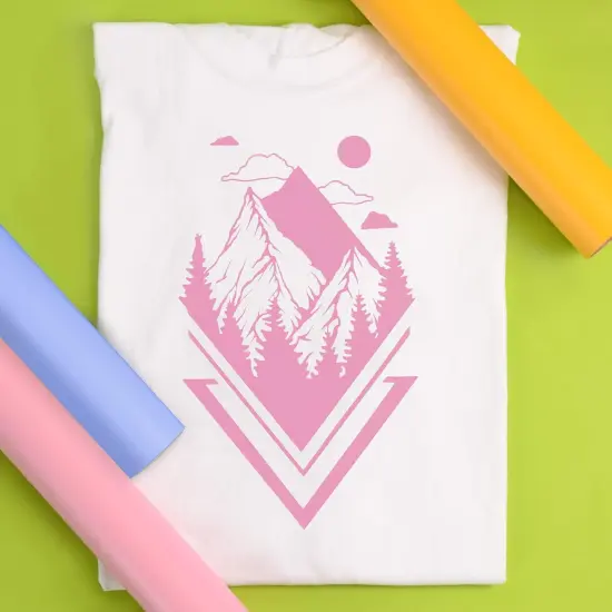 Heat Transfer Vinyl 11.8" x 3ft Roll (Bubblegum) {3}