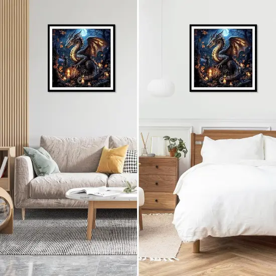 Dragon Diamonds Painting Kit - 12x12 Inch (F-Dragon) {2}