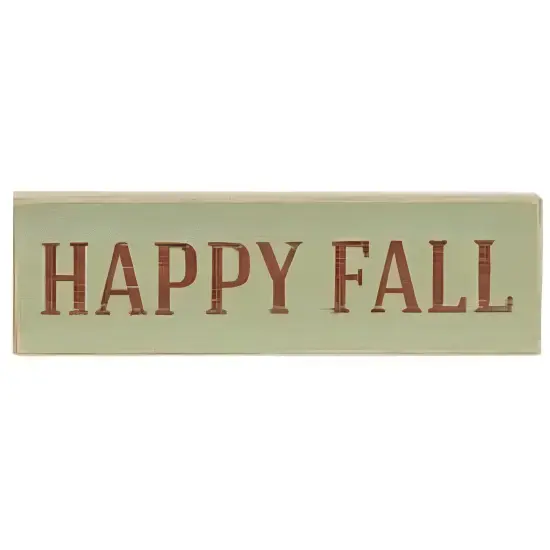 Wooden Skinny Mini Fall Blocks with Painted Finish and Seasonal Phrases 3 Asstd. {2}