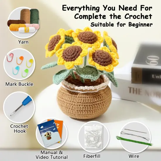 Sunflower Crochet Starter Kit {3}