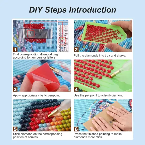 5D Aurora Dragon Diamond Painting Kits - 12&times;12Inch {4}