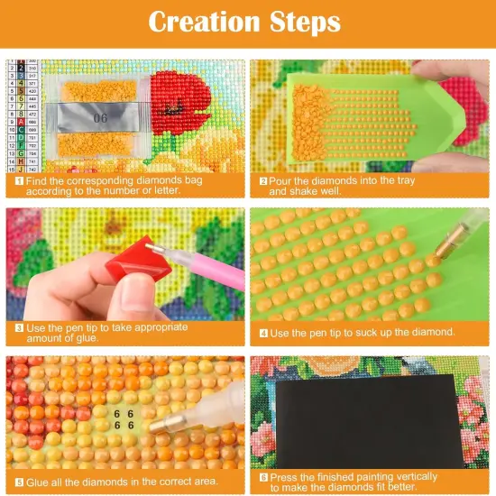 Fairy Diamond Painting Kits, DIY Embroidery Diamond Art Painting Full Kit, Diamond Painting Kits Cross Stitch Painting for Adults Beginners {4}