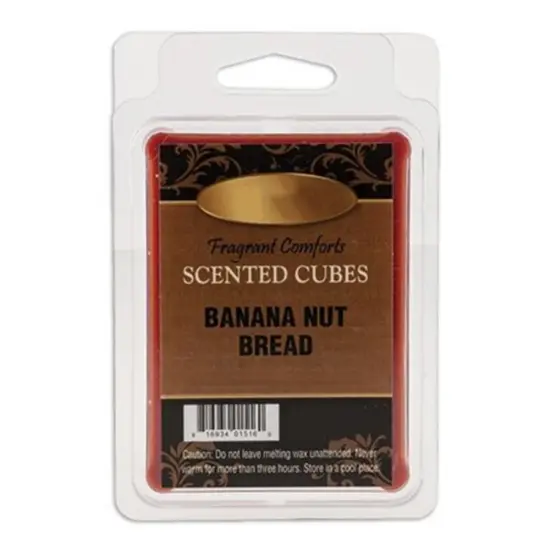 Banana Nut Bread Scent Cubes 2oz with Walnuts Nutmeg Cinnamon Aroma 6 Pack {1}