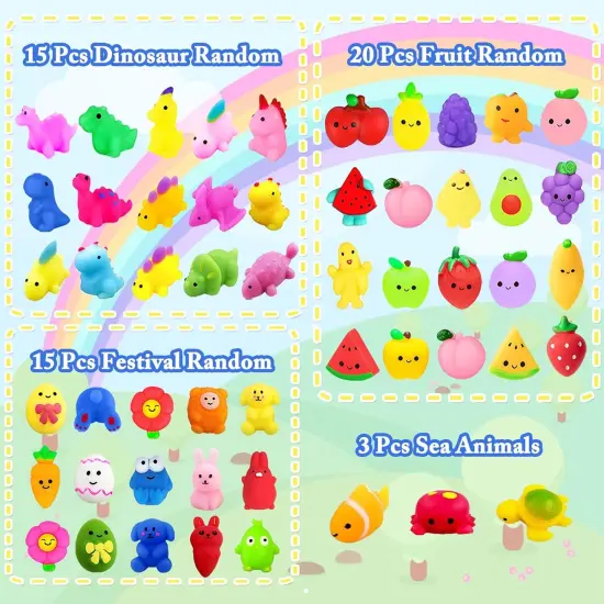 130Pcs Mochi Squishy Toys Kit for Kids {2}