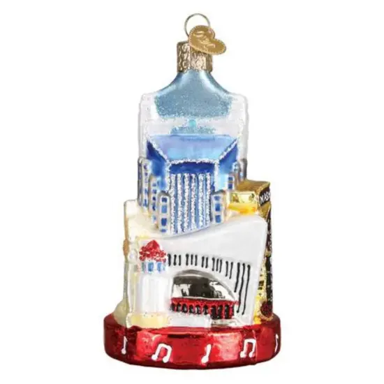 Old World Christmas 4.75 In Nashville Tree Ornament , Music City Grand Ole Opry Multicolored {2}