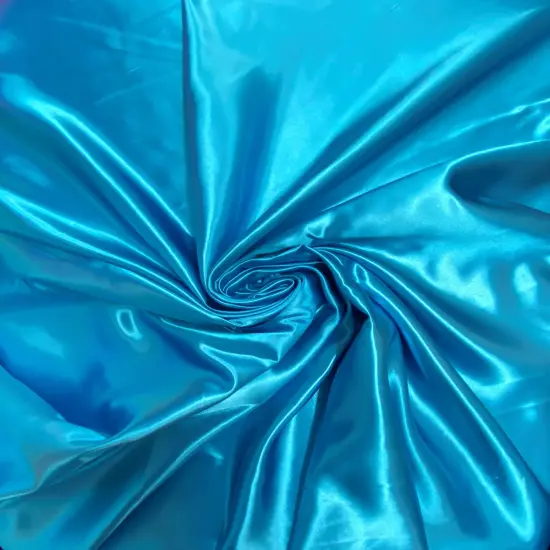 1 Yard turquoise bridal satin fabric for wedding dresses, tablecloths curtains backdrops 58/60 inch width {2}