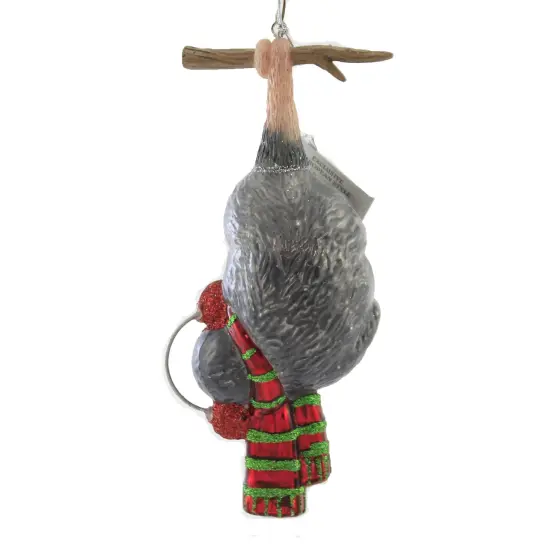 Noble Gems 6.0 Inch Hanging Christmas Opossum Tree Ornament , Winter Marsupial Night Ornament Gray {2}