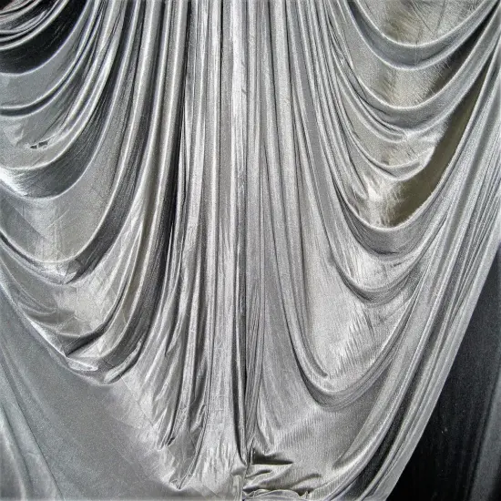 1 Yard Low Stretch Gray Polyester Fabric For Aerial Silks Hammocks Backdrops Crafts 108&Prime;-120&Prime; Wide {3}