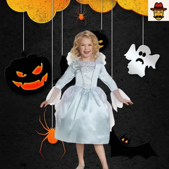 Girl's Fairy Godmother Costume with Dress and Wings {2}