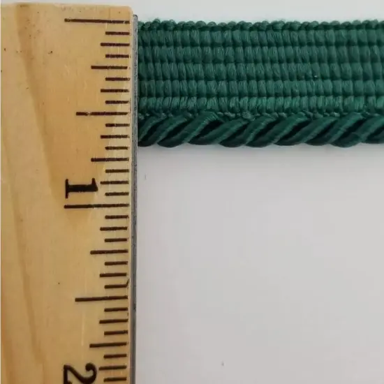Twist Cord with Lip Piping Trimming - 8 Yards- Many Colors Available! Dark green {2}