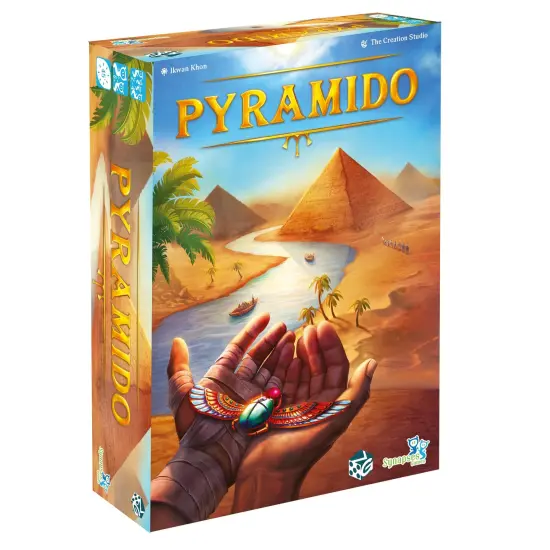 Synapses Games: Pyramido - Tile & Worker Placement Game, Build Your Pyramid Brick By Brick, Family Game Night, For 2-4 Players, 45 Minute Play Time, Ages 8+ {1}