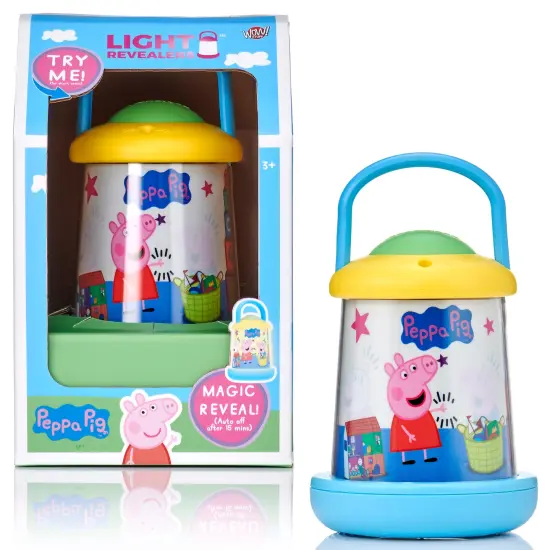 Wow Stuff! Light Revealers Lantern - Peppa Pig - 6.3" Night Light, Magic 360 Image Scene & Character Reveal, Auto-Off, Illuminating Kids Room Decor {1}