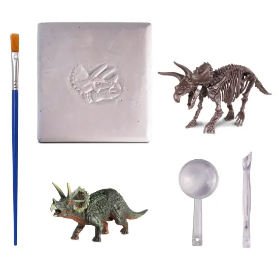 WowWorld: Dino Dig - Triceratops - All-In-One Dinosaur Skeleton Excavation Kit, Tools & Construction Figurine, Educational Science Toy, Kids Ages 6+ {3}