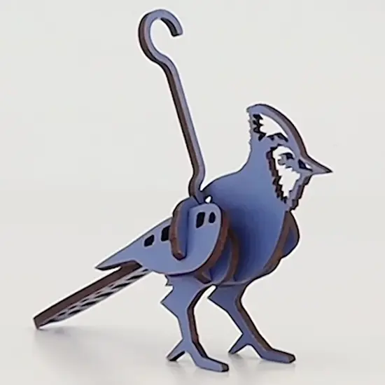 Little & Wood: Woodlet: Small - Blue Jay - 3D Wooden Kit-Set, Bird Puzzle, Easy Assembly, Pop Build Fun, 100% Sustainably Sourced Wood, Ages 6+ {5}