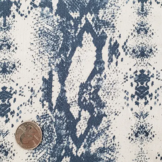 1 Yard Rayon Crinkle Denim Blue Woven Fabric, 50/52&Prime; Wide 100% Rayon {1}