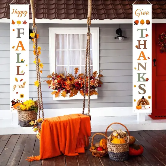 Happy Fall & Give Thanks Porch Banners {5}