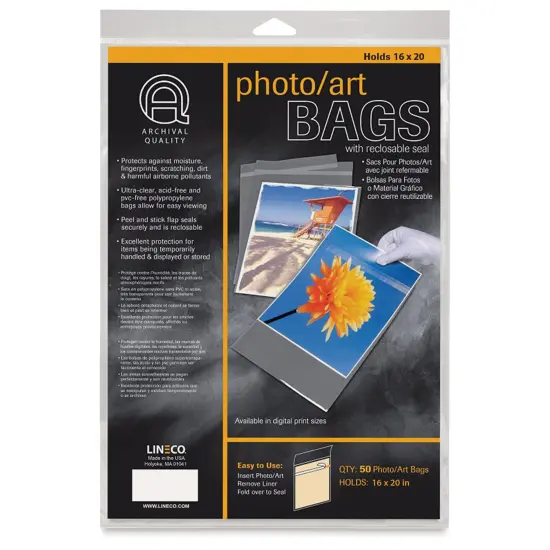 Lineco Photo Art Bag Pack - 16" x 20", Pkg of 50 {1}