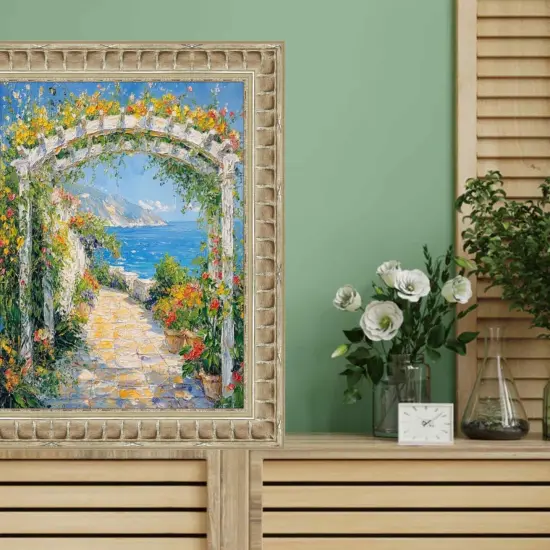 Gladiator Silver Ribbed Picture Frame 32x48 frame {6}