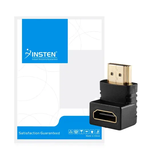 Insten Right Angle 90 Degree HDMI Female to Male Extend Adapter F/M {4}