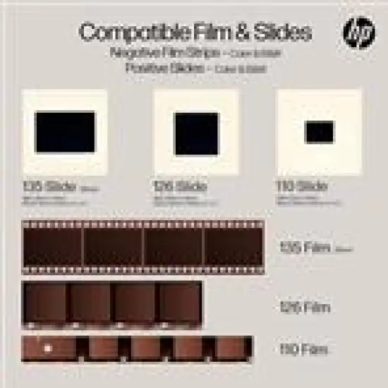 HP FilmScan 22MP Film & Slide Scanner with 5" Touchscreen, Converts Negatives to Digital JPEG {5}